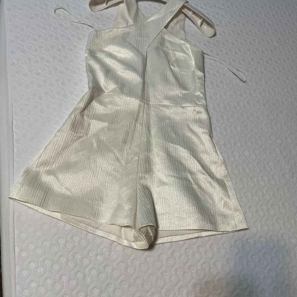 Alexis Ambra Romper with Pleated Cape